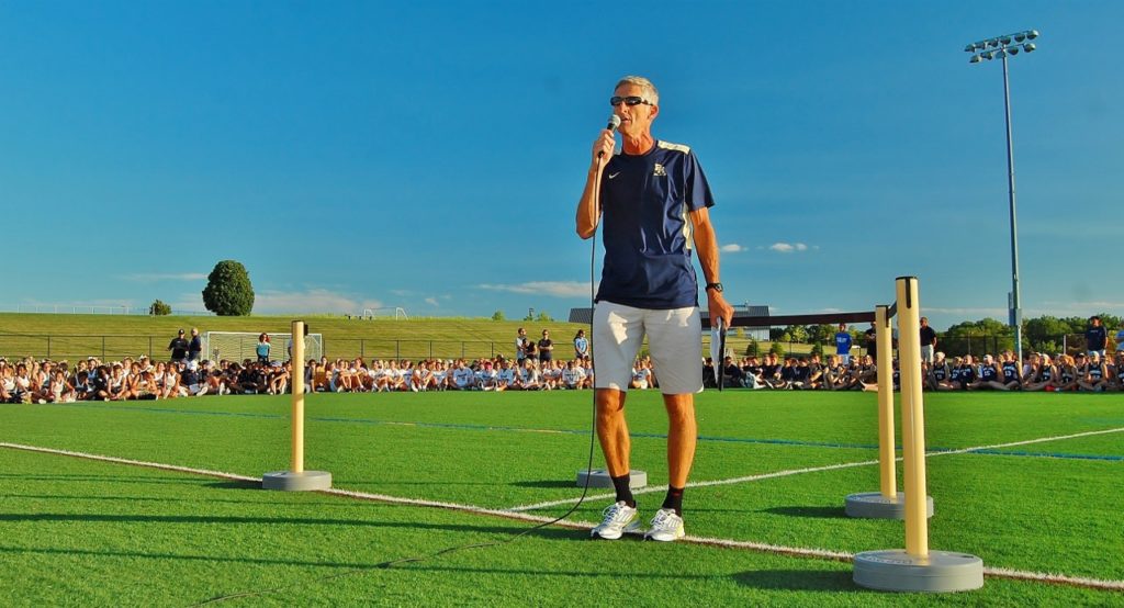 Athletic Director Jeff Roth at the Kickoff Classic