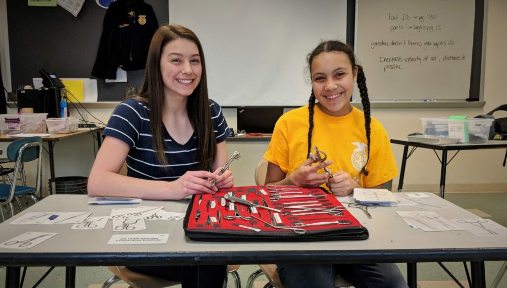 Rylee Mellott, left, and Arilyn Tegtmeier-Oatman.