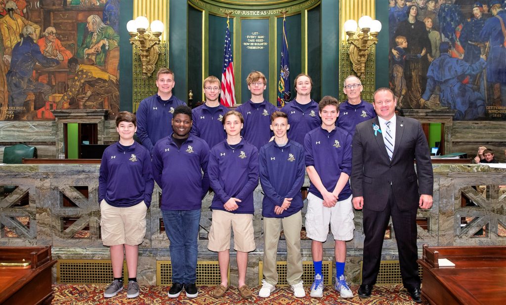 Bowlers with Sen. Scott Martin