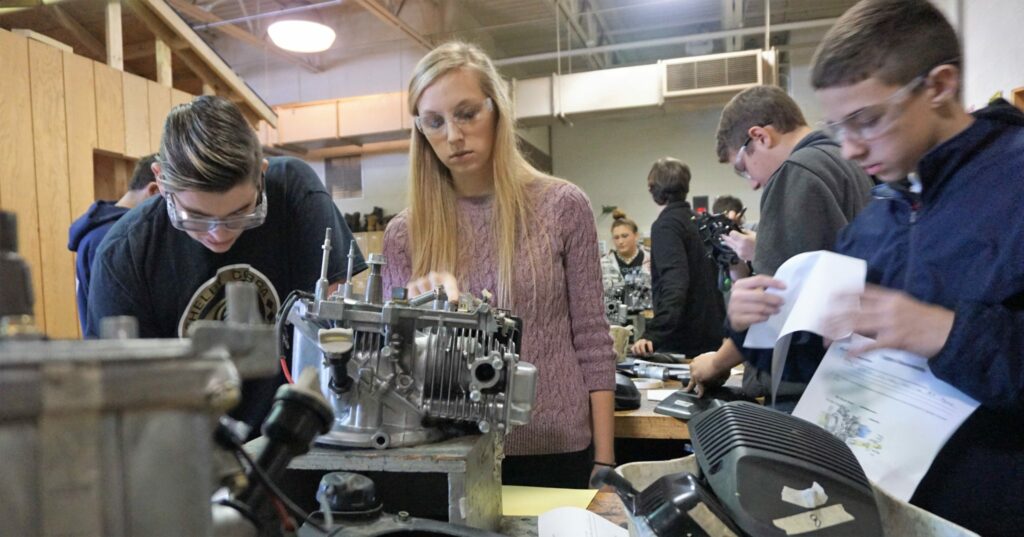 Meagan Slates teaches students.