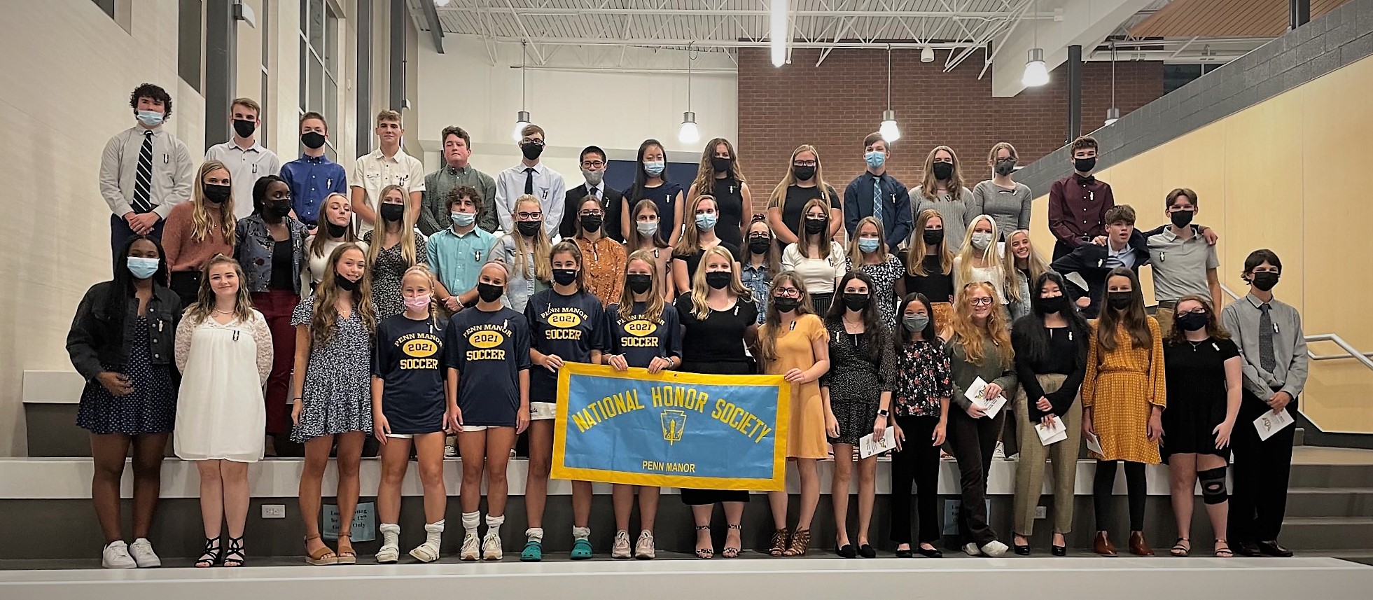 New members of the Penn Manor chapter of the National Honor Society.