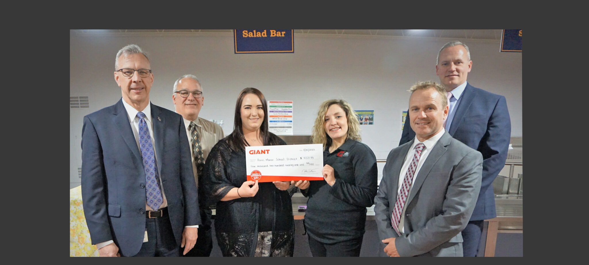 GIANT donates $4,200 to support Penn Manor’s food service program