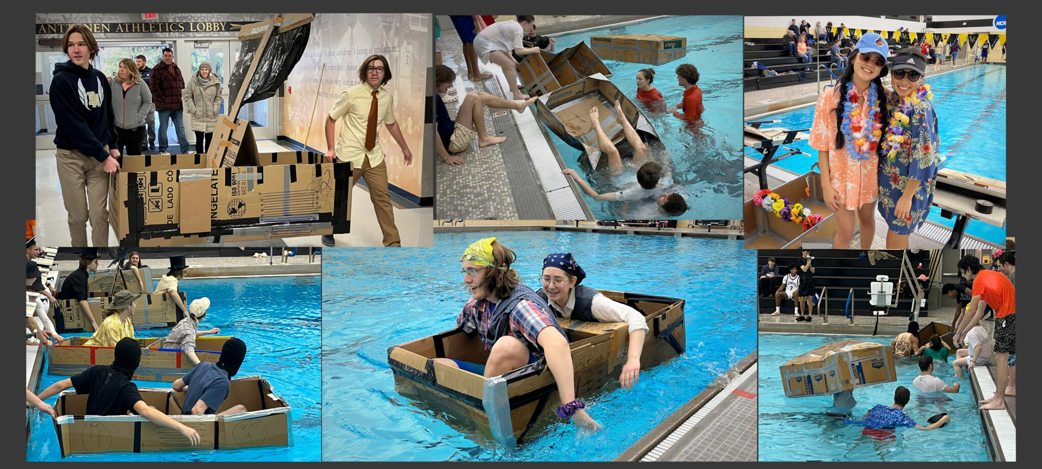 Cardboard Regatta sets sail at Millersville University pool