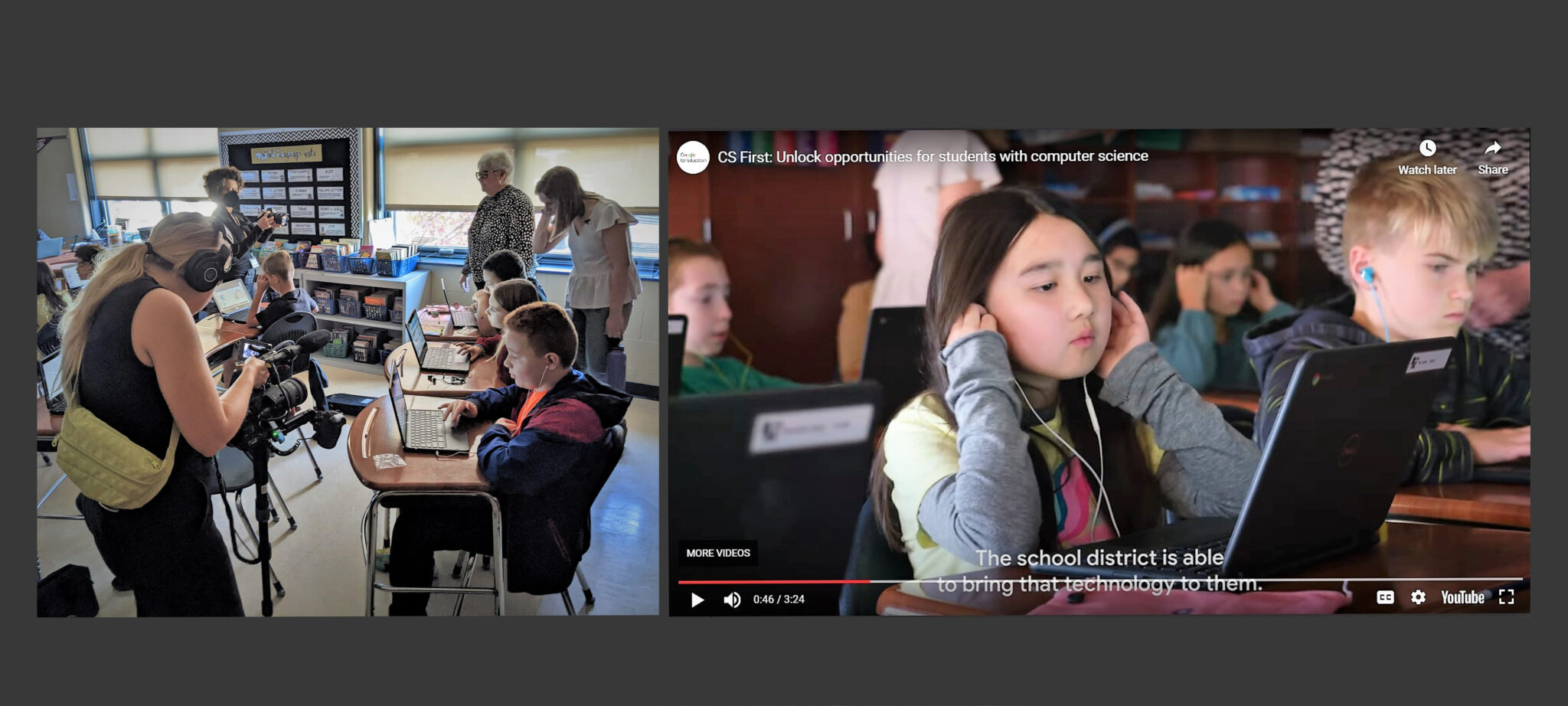 Central Manor students featured in Google CS First video