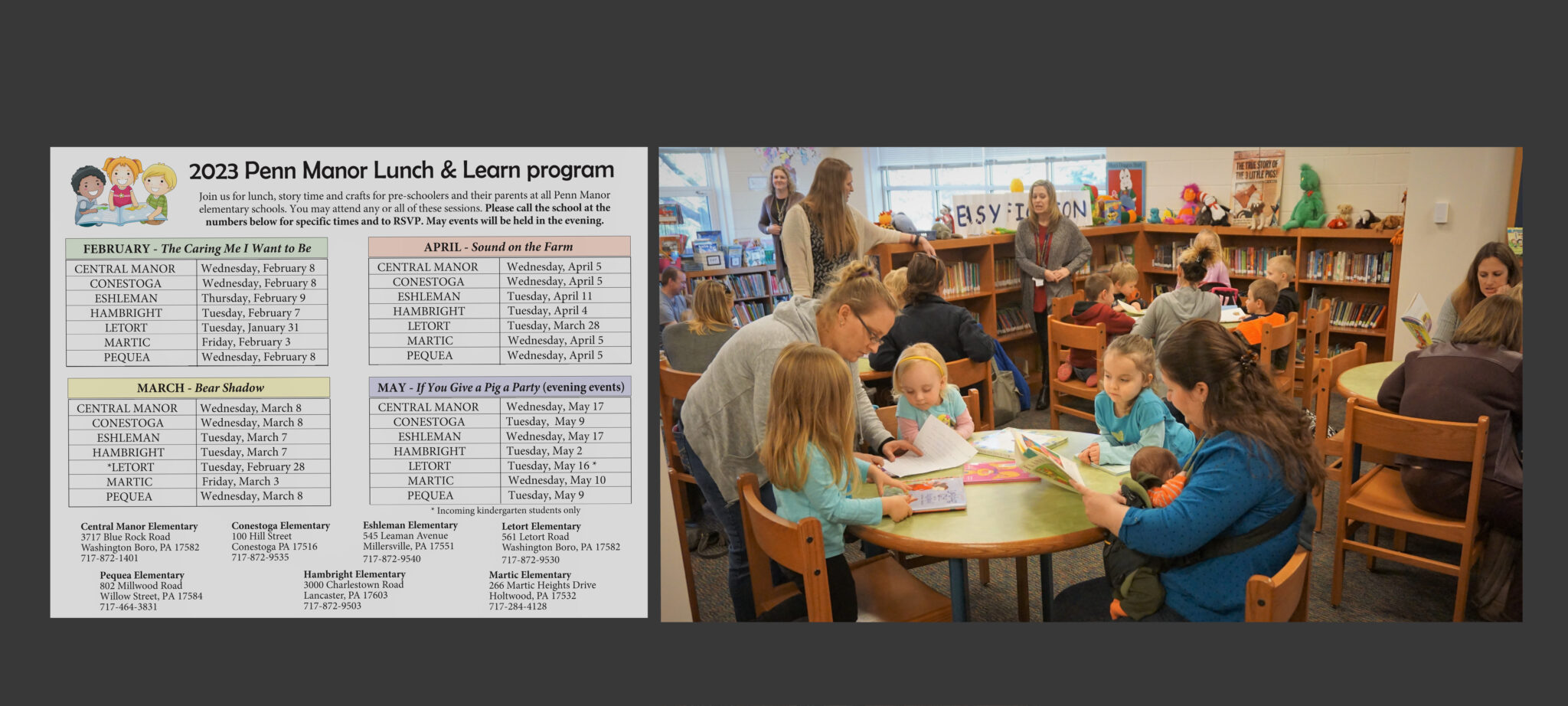 Lunch & Learn activities offered to pre-schoolers beginning January 31