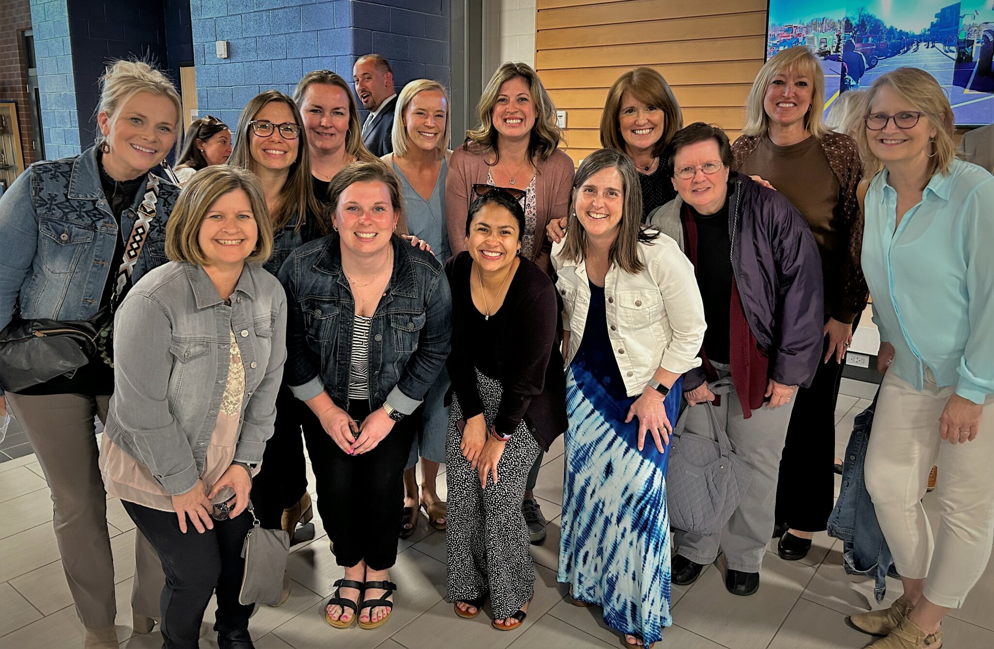 A group of teachers posing for a picture.