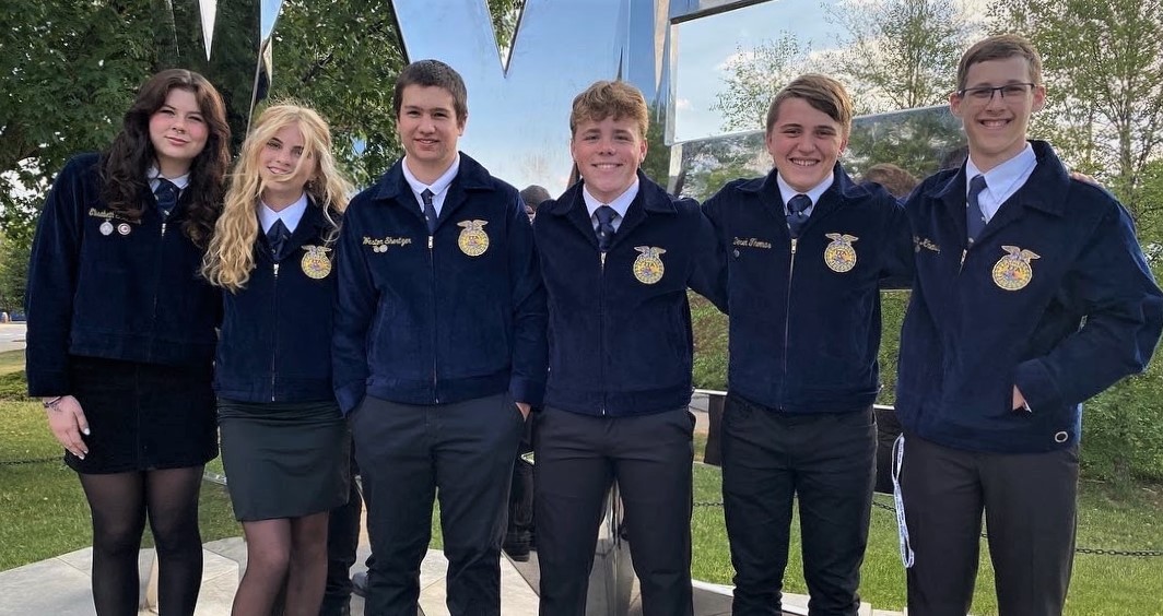 Photo of six students who are on the Forestry Team.